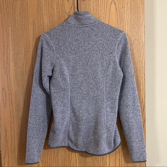 Eddie Bauer Fleece V-Neck Pullover Blue Gray - Picture 3 of 9